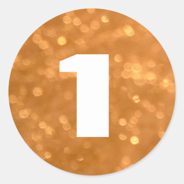 Adesivo 1 - Ouro Round Sticker (Frente)