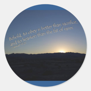 Adesivo 1 Samuel 15:22 Sunset