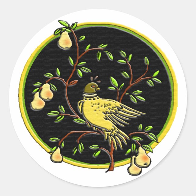 Adesivo 1rua Dia do Vinheta Natal #2 (Frente)