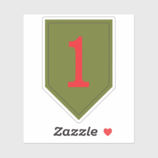 Adesivo 1rua Divisão de Infantaria dos EUA O Sistema Verme