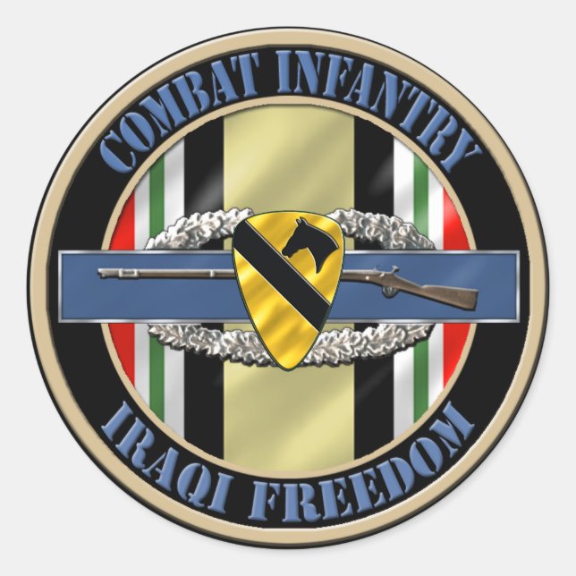 Adesivo 1rua Divisão de Infantaria OIF (Frente)