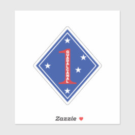 Adesivo 1rua Marine Division Patch (Estados Unidos)