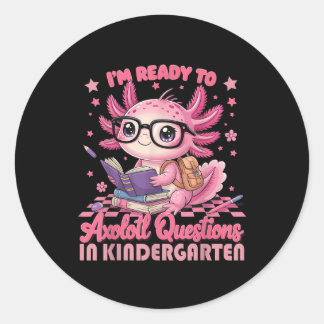 Adesivo 1st Day Of Kindergarten Axolotl Back to School Gir