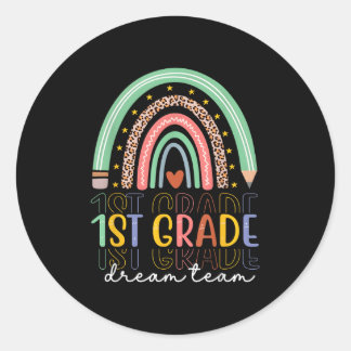 Adesivo 1st Grade Dream Team Rainbow Back To School Teache