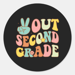 Adesivo 2º ano de Groovy no último dia de segundo escolar