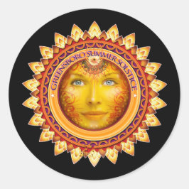 Adesivo 2014 Festival de Solstício de Verão de Greensboro