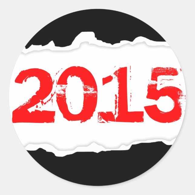 Adesivo 2015 (papel rasgado) (Frente)