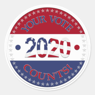 Adesivo 2020 Seu Número De Votos
