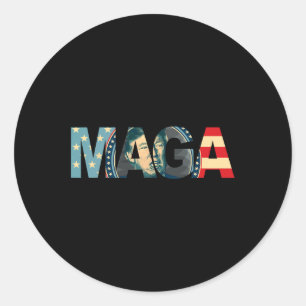 Adesivo 2020 Voted Maga American Flag Retro Vintage Gift