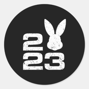 Adesivo 2023 Ano Do Coelho Zodiac Luna Chinesa Novo Ye