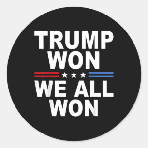 Adesivo 2024 A Sinalizador Americano Trump Won