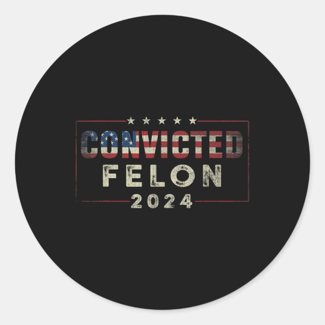 Adesivo 2024 condenado Felon37 (Frente)
