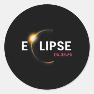Adesivo 2024 Eclipse Solar 2024 04.08.24 Eclipse Mens Cria