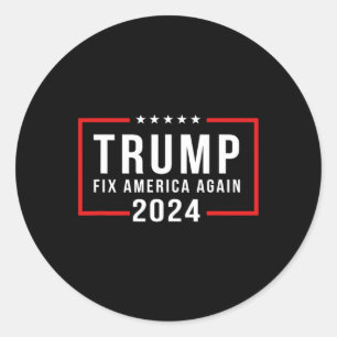 Adesivo 2024 Fix America Novamente Donald Trump 2024