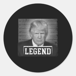 Adesivo 2024 Mugshot Presidente Legend Save America Vintag