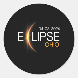 Adesivo 2024 Ohio Solar Totality Eclipse Ohio Solar 2024