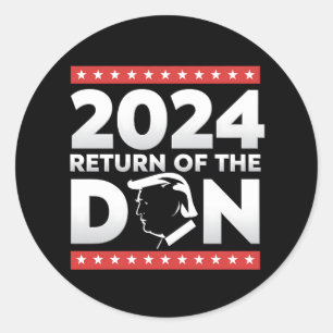 Adesivo 2024 Retorno do Don Trump 45 47 Presidente dos EUA