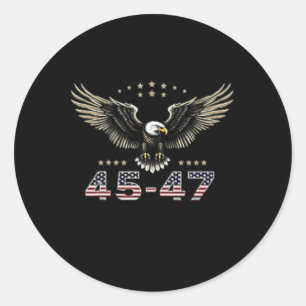 Adesivo 2024 Trump Won Na Parte Traseira Mulheres Águia Fr