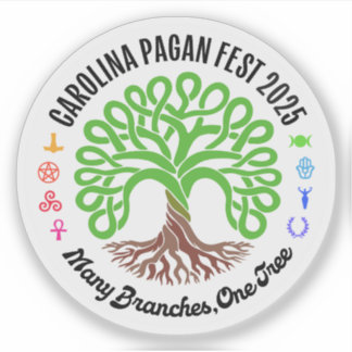 Adesivo 2025 Carolina Pagan Fest Sticker Transparente