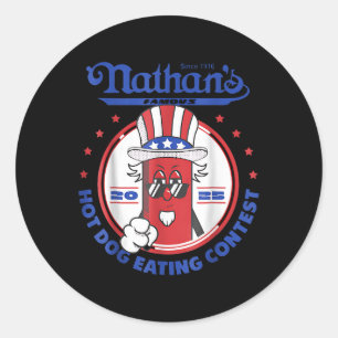 Adesivo 2025 Engraçado Nathans Famous 2025 Concurso de Com