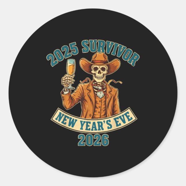 Adesivo 2025 Survivor New Year's Eve 2026  (Frente)