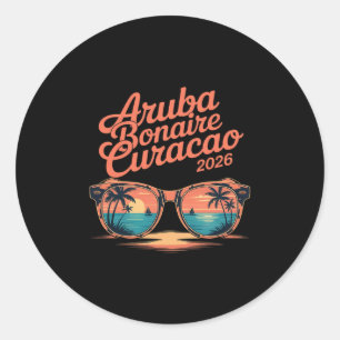 Adesivo 2026 Aru Bonaire Curaçao Férias Familiares Amigos