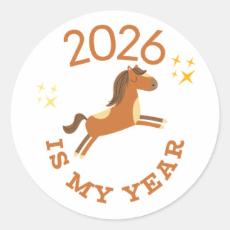 Adesivo 2026 Is My Year Cute Year of the Horse