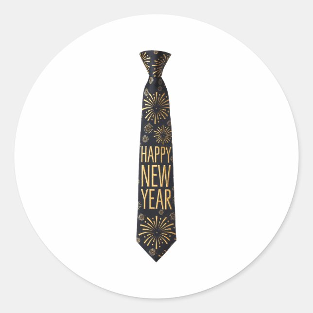 Adesivo 2026 New Year's Party Funny Fireworks Party New Ye (Frente)