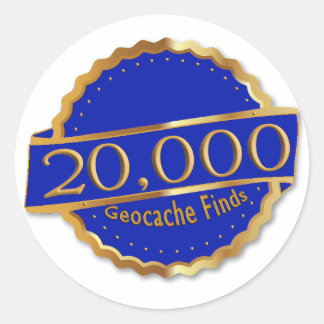 Adesivo 20.000 ENCONTRA O PRÊMIO GeoCaching DE ALCANÇAMENT