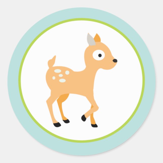 Adesivo 20 - 1,5" Envelope Animais De Florestas De Furto D (Frente)