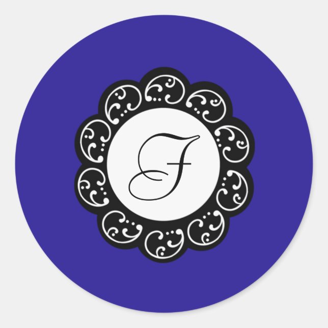 Adesivo 20 - 1.5 Envelope azul e branco (Frente)