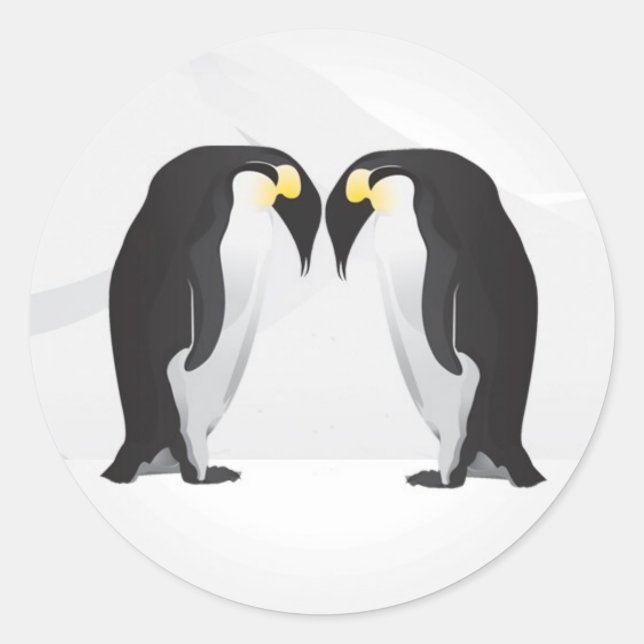 Adesivo 20 - 1.5 Envelope Penguins Selo Mate for Life Gra (Frente)