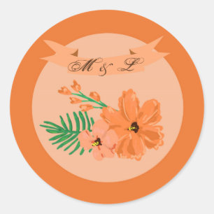 Adesivo 20 - 1.5 Envelope Primavera Hibiscus Flor