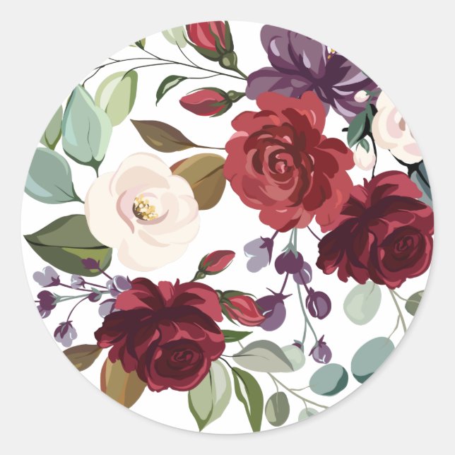 Adesivo 20 - 1.5 Envelope Rosas de selo em branco com G Do (Frente)