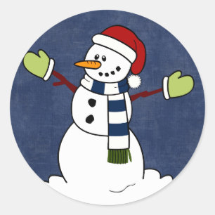 Adesivo 20 - 1,5" Envelope Sal Jolly Winter Snowman Chris