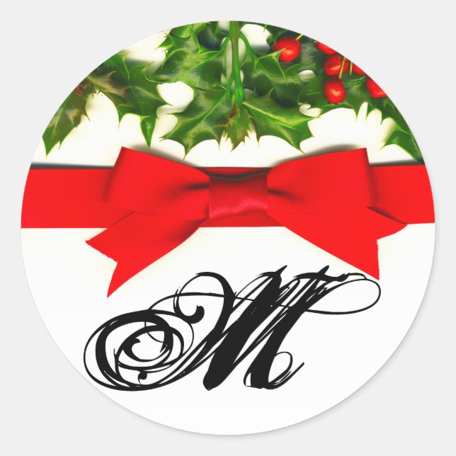 Adesivo 20 - 1.5 Envelope Seal Baughs Holly Berry Christm (Frente)