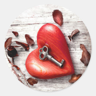 Adesivo 20 - 1.5 Envelope Seal Country Wood Key to my Hea