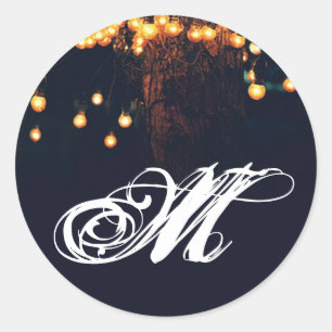 Adesivo 20 - 1,5 Envelope Seal Oak Tree Lights Nig