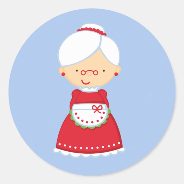 Adesivo 20 - 1,5" Envelope Seal Sra. Santa Clause (Frente)