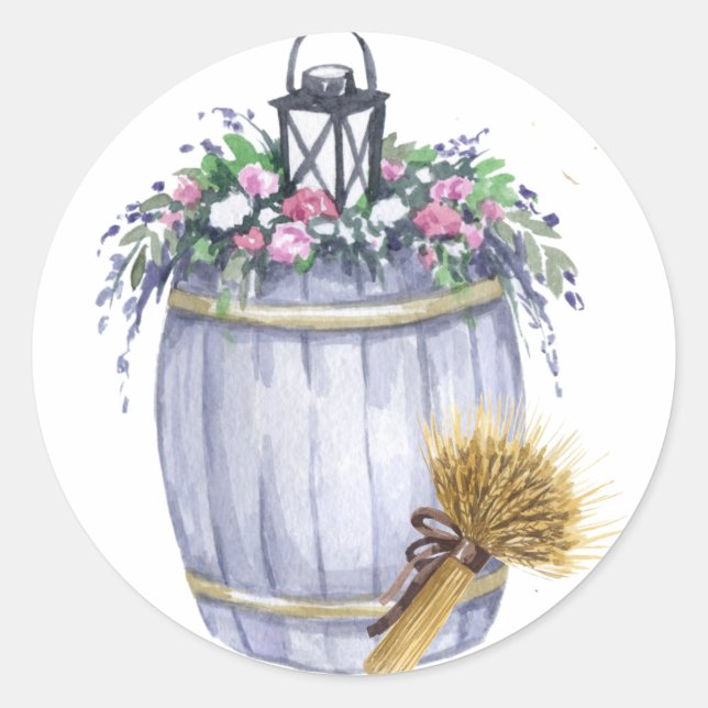 Adesivo 20 - 1.5 Envelope Seal Summer Country Wedding Rus (Frente)