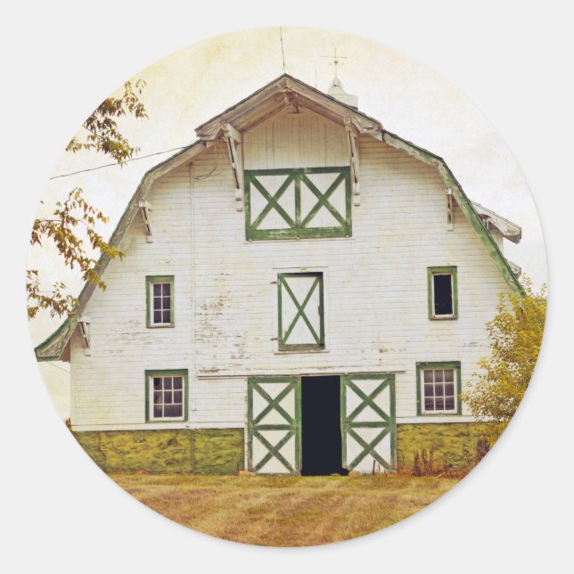 Adesivo 20 - 1.5 Envelope Seal Sunset Barn Country Rustic (Frente)