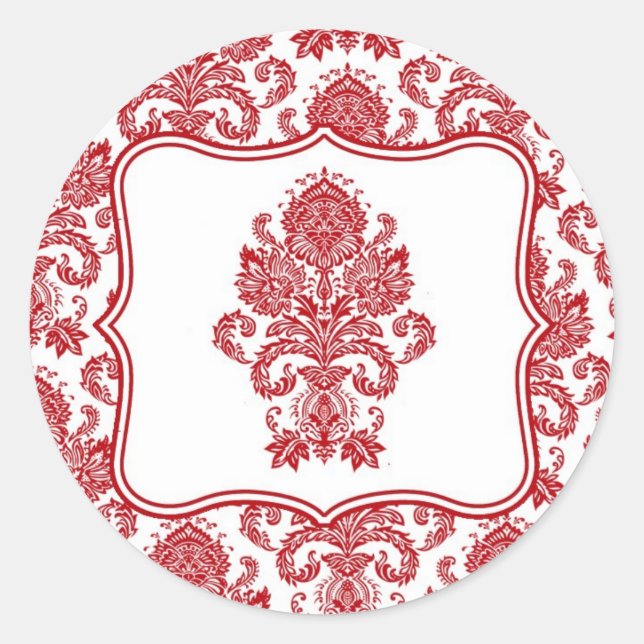 Adesivo 20 - 1.5 Envelope Seal Vermelho Crânio Lace branco (Frente)