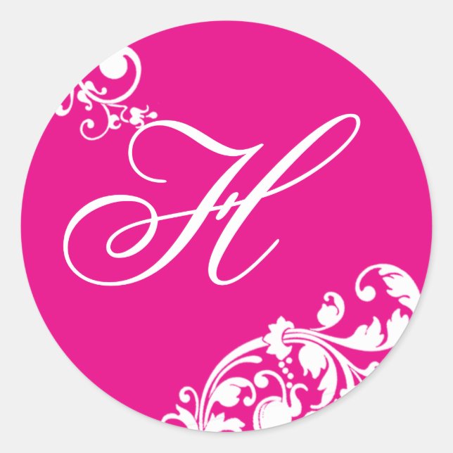 Adesivo 20 - 1.5 Envelope Selo Branco Rosa Quente (Frente)