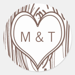 Adesivo 20 - 1.5 Envelope Selo Cair Tree Carvagens Iniciai