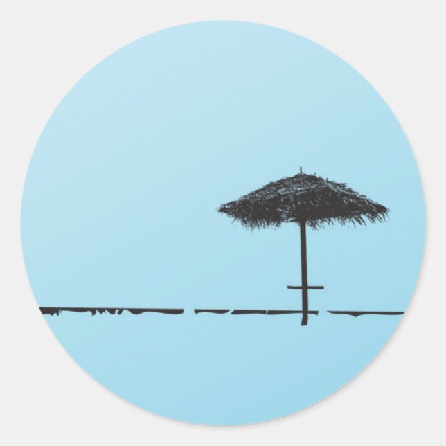 Adesivo 20 - 1.5 Envelope Selo da praia em árvore (Frente)