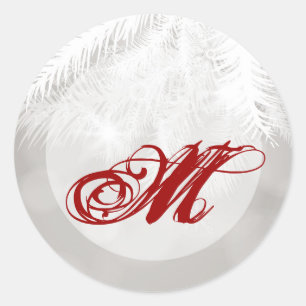 Adesivo 20 - 1.5 Envelope Selo de inverno Nee de palha bra