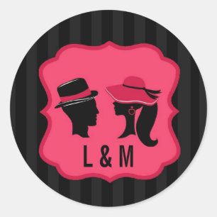 Adesivo 20 - 1.5 Envelope Selo Formal Hats Elegante