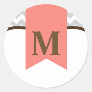 Adesivo 20 - 1,5 Envelope Selo Moderno de Grelha Cora