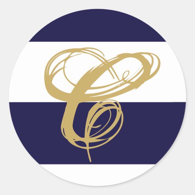 Adesivo 20 - 1,5 Envelope Selo Moderno Marinho Branco (Frente)