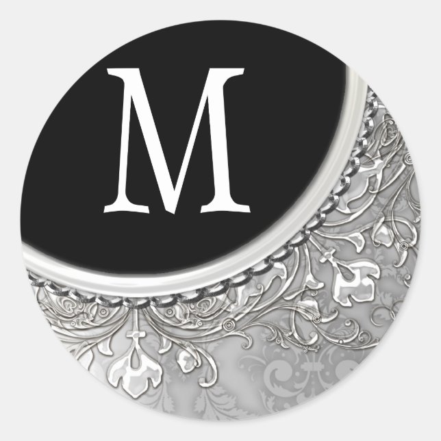 Adesivo 20 - 1,5 Envelope Selo Monograma XMAS Natal (Frente)